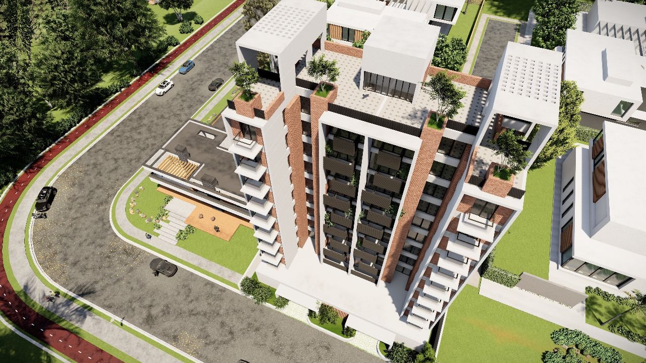 Bashundhara Residence IV upward tower view