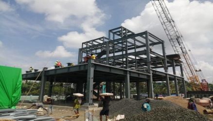Data Center Campus steel frame construction