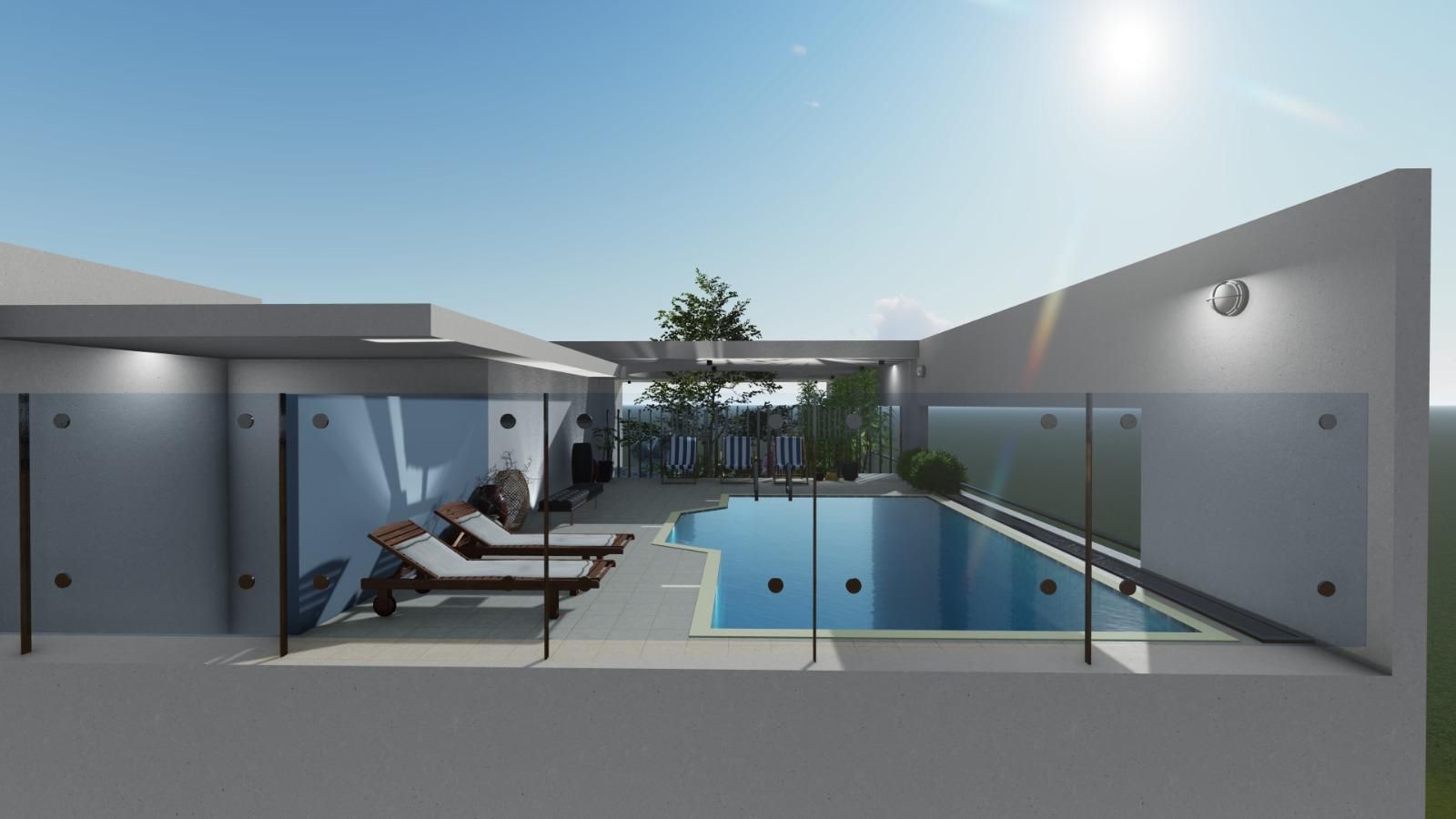 SS SonarTori rooftop pool by day